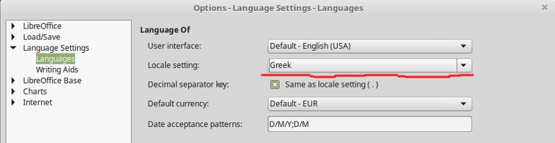 Language Settings